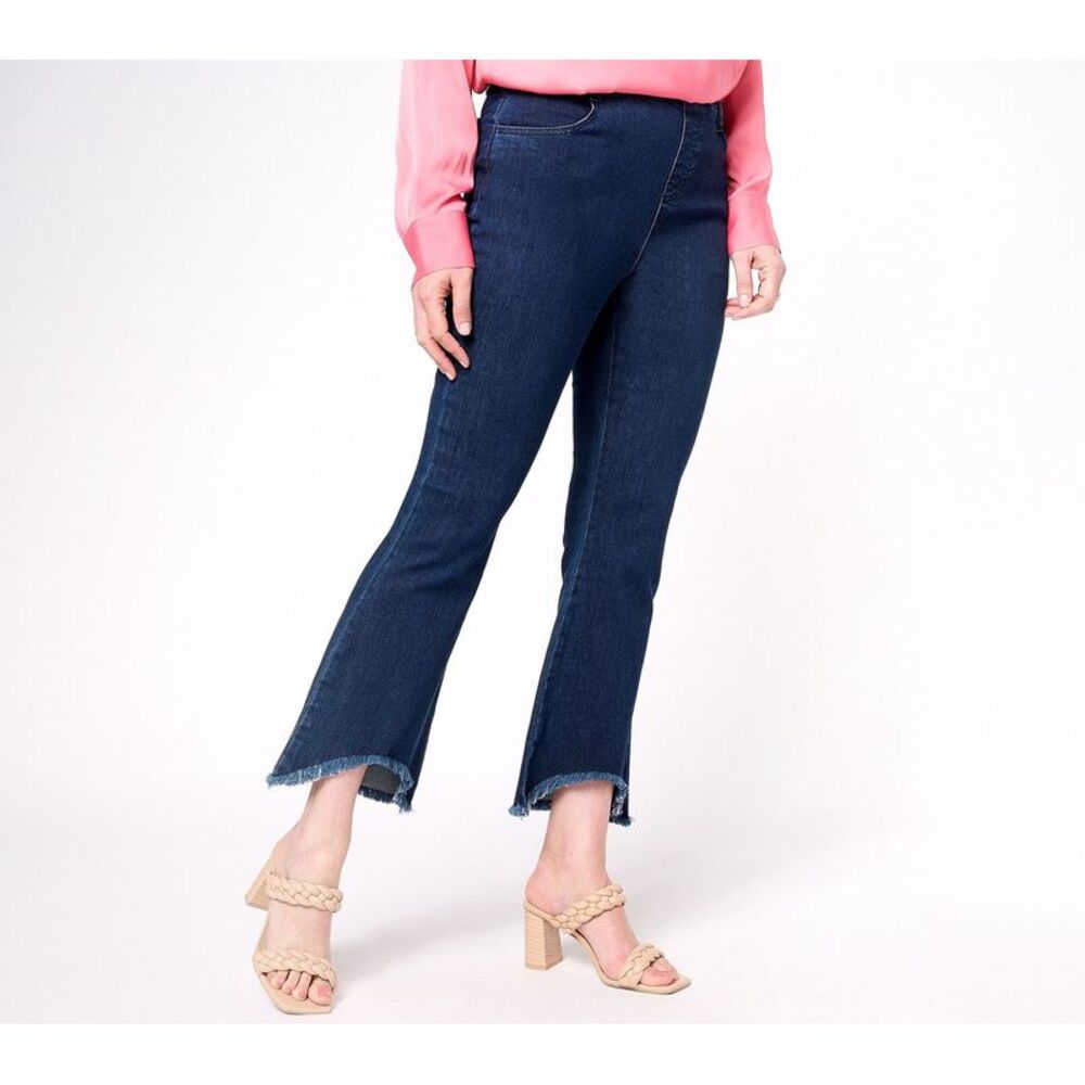 NWT! Belly Control Size 18 Wonder Denim Kick Flare Capri Jeans